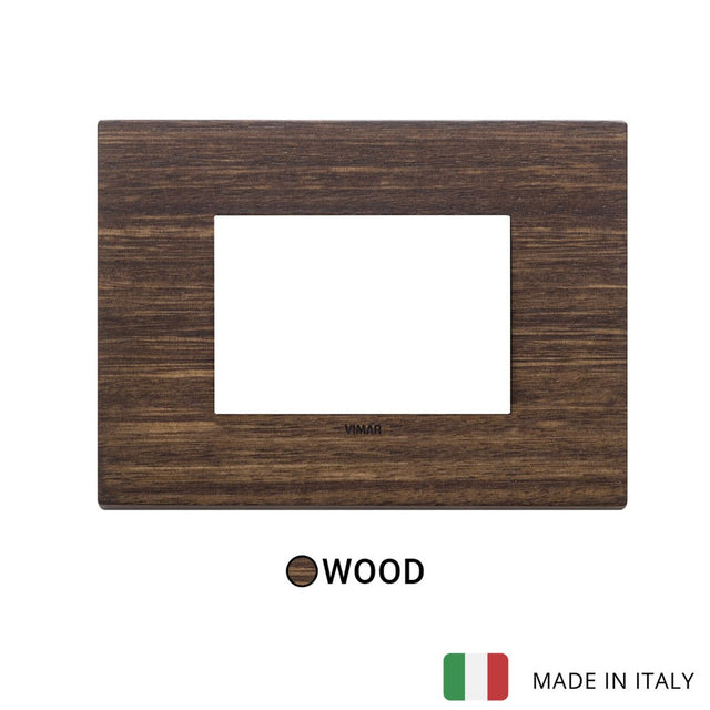 Vimar Eikon Exe Plate 3M Wood Eucalyptus