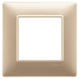 Vimar Plana Plate 2M Technopolymer Matt Champagne - Square
