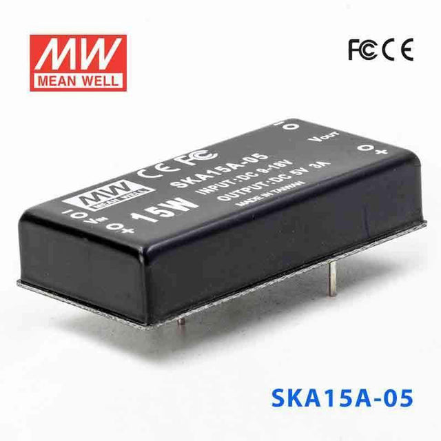 Mean Well SKA15A-05 DC-DC Converter - 9.9W - 9~18V in 5V out 3A