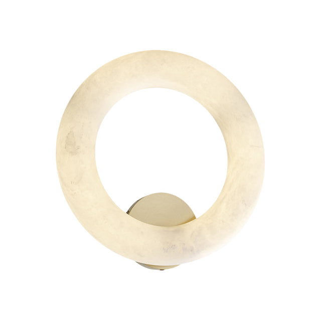Archilight Alabaster-Stone Halo Wall Light 340