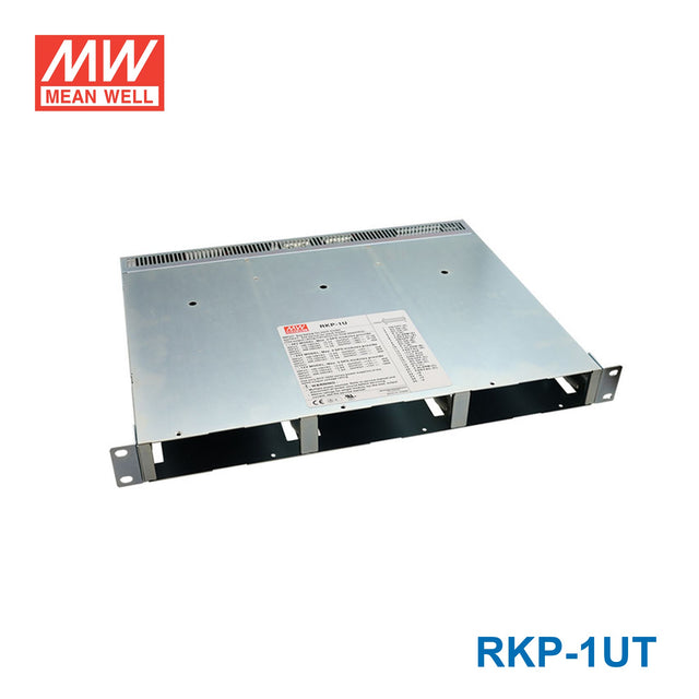 Mean Well RKP-1UT AC-DC 19" Rack for 3 Units of RCP-2000 with Terminal Block Input Connection