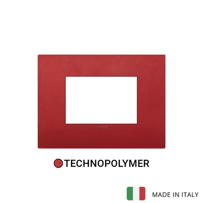 Vimar Arke Classic Plate 3M Technopolymer Matt Red