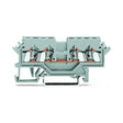 Wago 280-621 4-conductor Through Terminal Block 2.5mm² Lateral Marker Slots for DIN-rail CAGE CLAMP® Gray