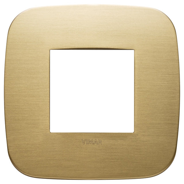 Vimar Arke Round Plate 2M Metal Brushed Brass