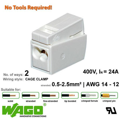 Wago 224-112 Lighting Connector - 3 Way