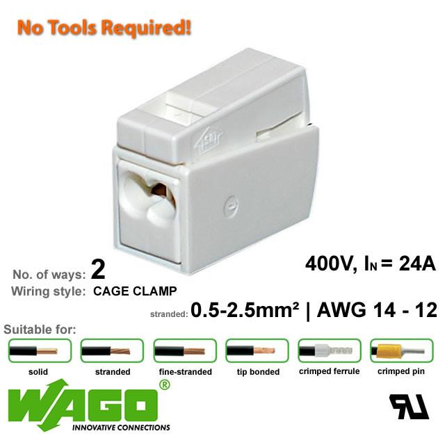Wago 224-112 Lighting Connector - 3 Way