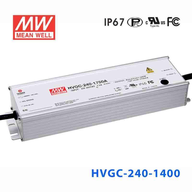 Mean Well HVGC-240-1400A Power Supply 240W 1400mA - Adjustable