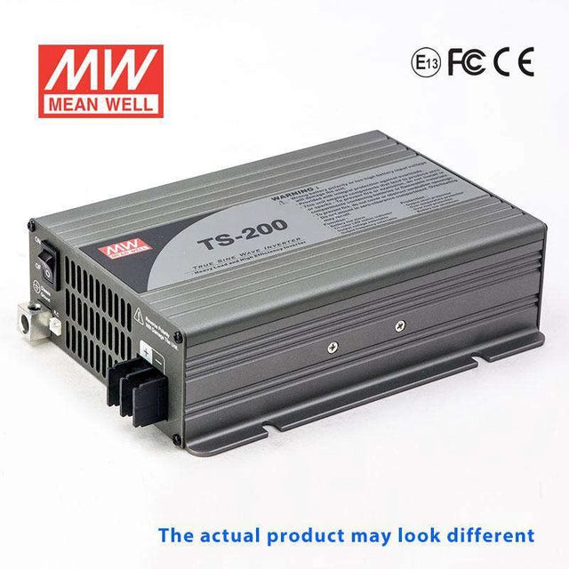 Mean Well TS-200-124C True Sine Wave 200W 24VDC to 230VAC 870mA - DC-AC Power Inverter