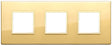Vimar Eikon Evo Plate 6M (2+2+2) 71MM Aluminium Polished Gold