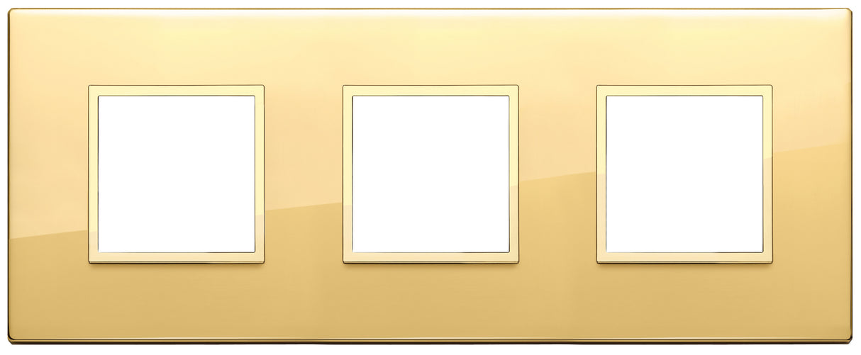 Vimar Eikon Evo Plate 6M (2+2+2) 71MM Aluminium Polished Gold