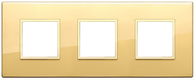 Vimar Eikon Evo Plate 6M (2+2+2) 71MM Aluminium Polished Gold