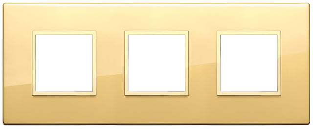 Vimar Eikon Evo Plate 6M (2+2+2) 71MM Aluminium Polished Gold