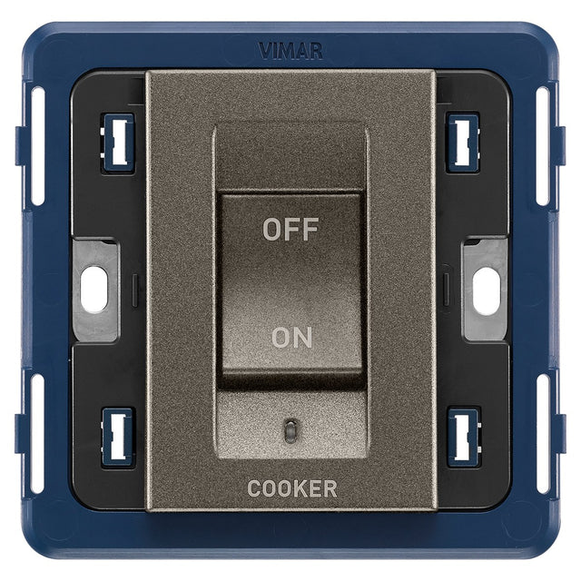 Arke 2P 45A 1-Way Cooker Switch 3M Grey