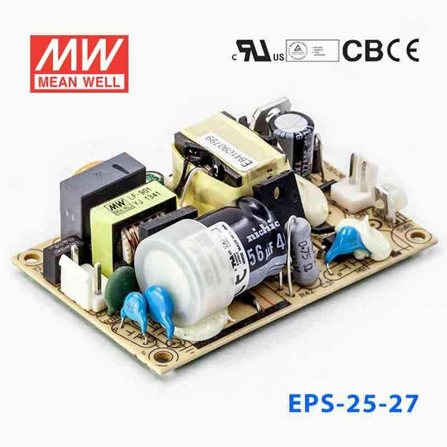 Mean Well EPS-25-27 Power Supply 25W 27V 950mA
