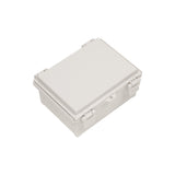 Boxco Q-Series 160x210x100mm Plastic Enclosure, IP67, IK08, ABS, Grey Cover, Hinge Type with Plate - PHOTO 1