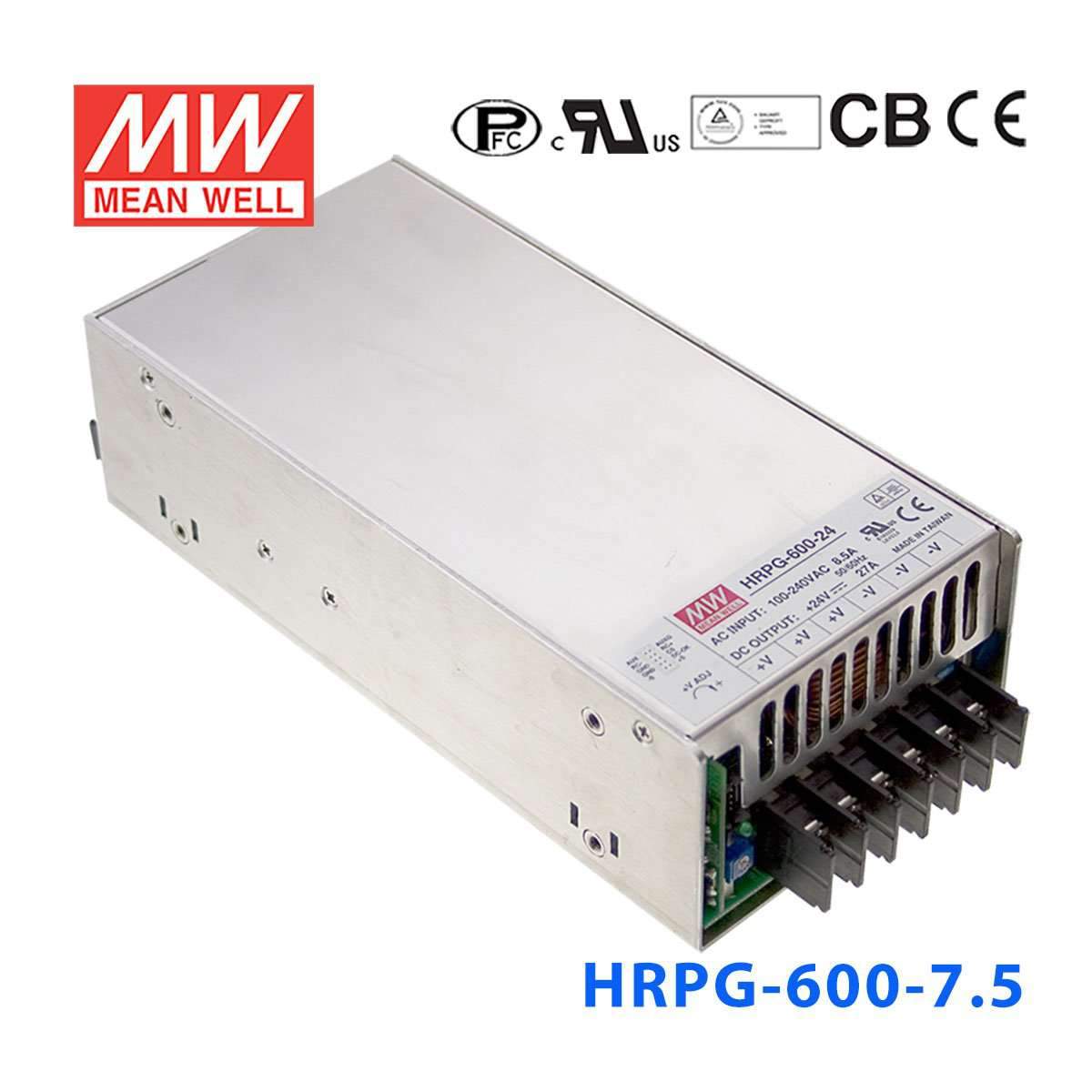 Mean Well HRPG-600-7.5  Power Supply 600W 7.5V 80A