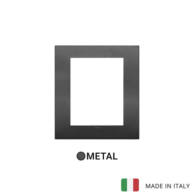 Vimar Arke Classic Plate 8M Metal Matt Graphite