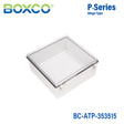 Boxco P-Series 350x350x150mm Plastic Enclosure, IP67, IK08, ABS, Transparent Cover, Molded Hinge and Latch Type