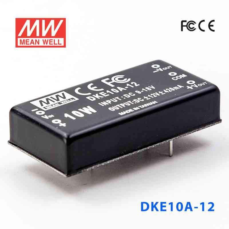 Mean Well DKE10A-12 DC-DC Converter - 10W - 9~18V in ±12V out 420mA