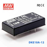 Mean Well DKE10A-12 DC-DC Converter - 10W - 9~18V in ±12V out 420mA