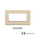 Vimar Eikon Evo Plate 5M Leather Cream