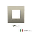 Vimar Arke Classic Plate 2M Metal Matt Champagne - Square