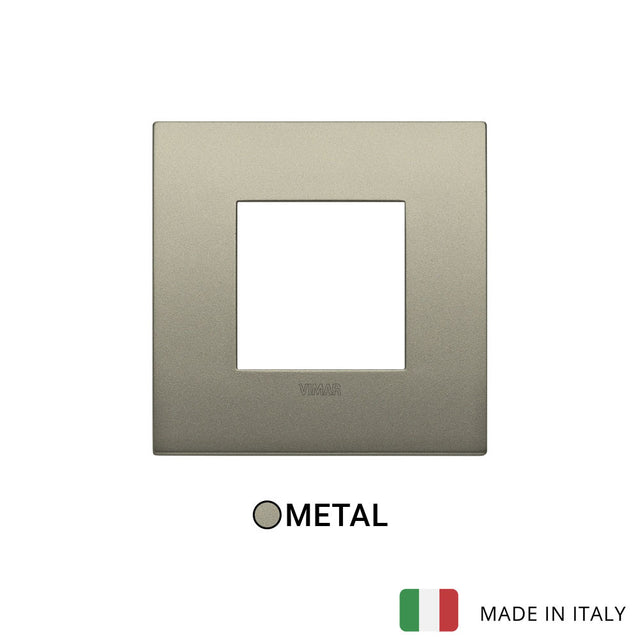 Vimar Arke Classic Plate 2M Metal Matt Champagne - Square
