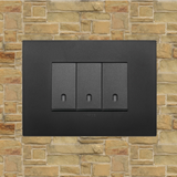 Vimar Arke Plastic 3 Gang switch - Black - 16A - PHOTO 8