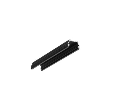 Archilight OMNI LED Extrusion Profile Linear U Shape - 2 Metre - No Diffuser - Black