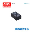 Mean Well DCW20W8-15 DC-DC Converter - 20W 9~75V DC in ±15V out 10mA