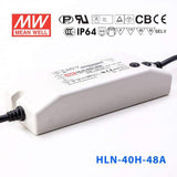 Mean Well HLN-40H-48A Power Supply 40W 48V - IP64, Adjustable 840mA