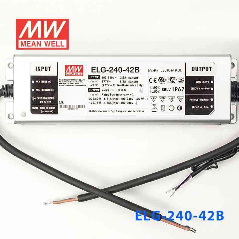 Mean Well ELG-240-42B Power Supply 240W 42V - Dimmable - PHOTO 2