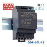 Mean Well DDR-60L-12 DC-DC Converter - 60W - 18~75V in 12V out 5A