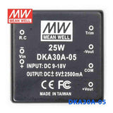 Mean Well DKA30A-05 DC-DC Converter - 25W - 9~18V in ±5V out 2.5A - PHOTO 2