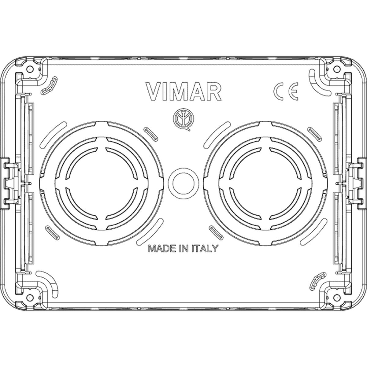 Vimar Flush Mounting Box 3M Light Blue - PHOTO 2
