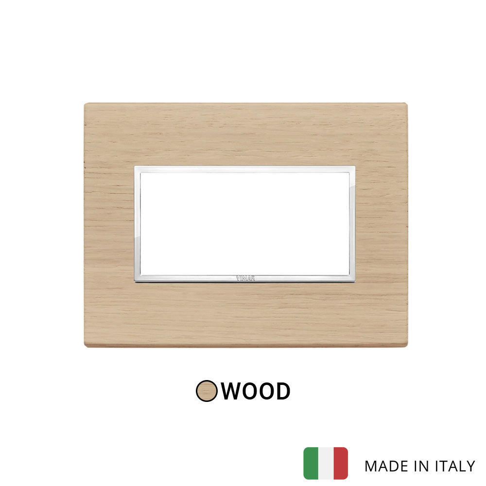 Vimar Eikon Evo Plate 4M Wood White Oak