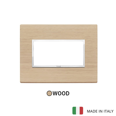 Vimar Eikon Evo Plate 4M Wood White Oak