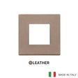 Vimar Eikon Exe Plate 2M Leather Steppe - Square