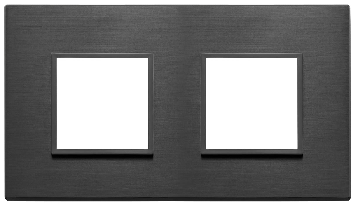 Vimar Eikon Evo Plate 4M (2+2) 71MM Aluminium Total Black