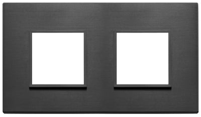 Vimar Eikon Evo Plate 4M (2+2) 71MM Aluminium Total Black
