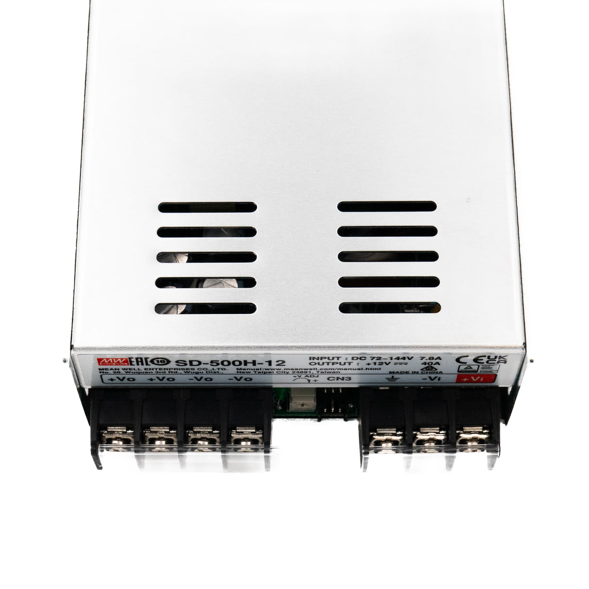Mean Well SD-500H-12 DC-DC Converter - 480W - 72~144V in 12V out 40A - PHOTO 1