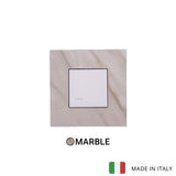 Vimar Eikon Marble 1 Gang Switch - White Calacatta - 16A