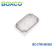 Boxco M-Series 80x130x85mm Plastic Enclosure, IP67, IK08, PC, Transparent Cover, Screw Type