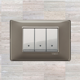 Vimar Plana Plastic 3 Gang Switch - Reflex Ash - 16A - PHOTO 9