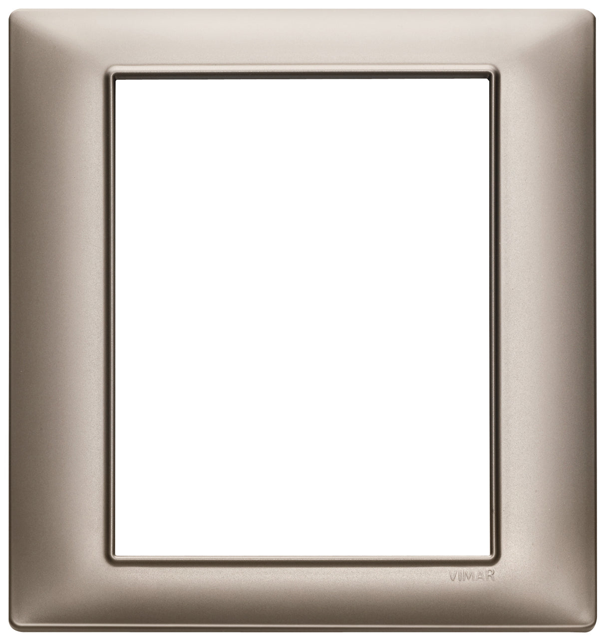 Vimar Plana Plate 8M Technopolymer Pearl Nickel