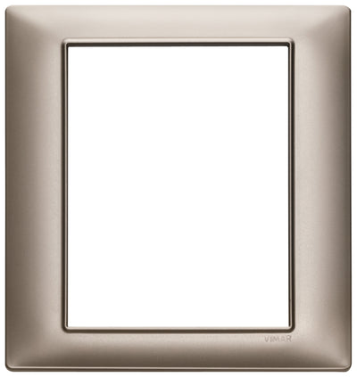 Vimar Plana Plate 8M Technopolymer Pearl Nickel