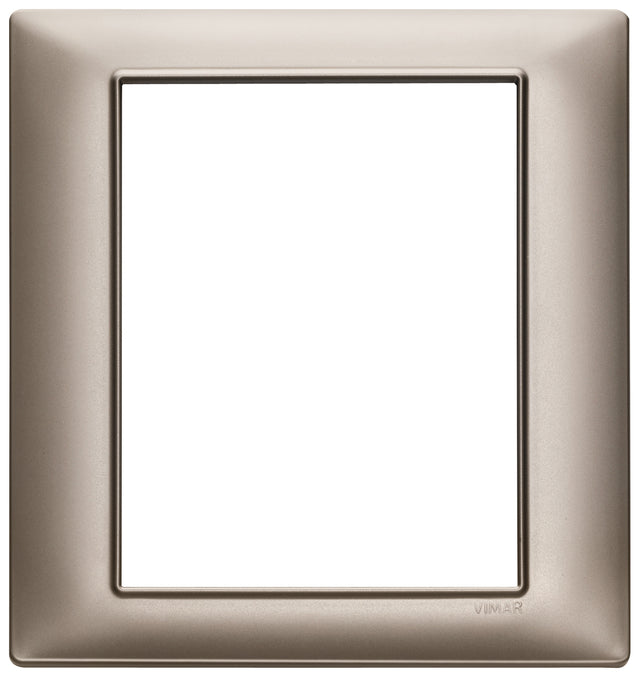 Vimar Plana Plate 8M Technopolymer Pearl Nickel