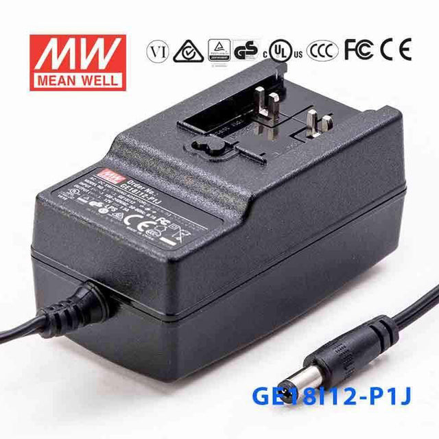 Mean Well GE18I12-P1J Power Supply 18W 12V 1.5A