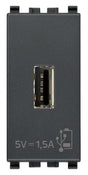 Vimar Eikon USB Supply Unit 5V 1.5A 1M Grey