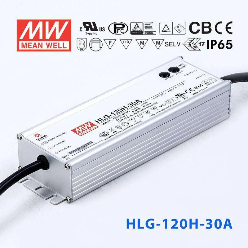 Mean Well HLG-120H-30A Power Supply 120W 30V - Adjustable